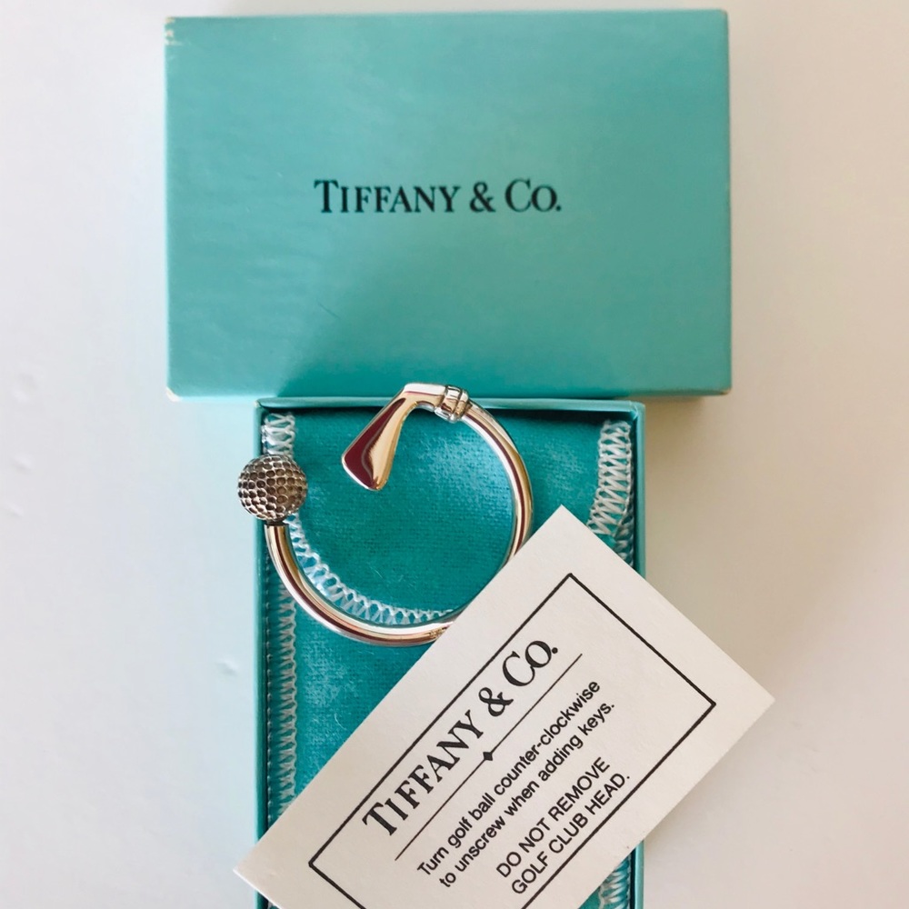 Tiffany Golf Key Ring - New in Box